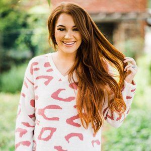 Soft Leopard V-Neck Sweater